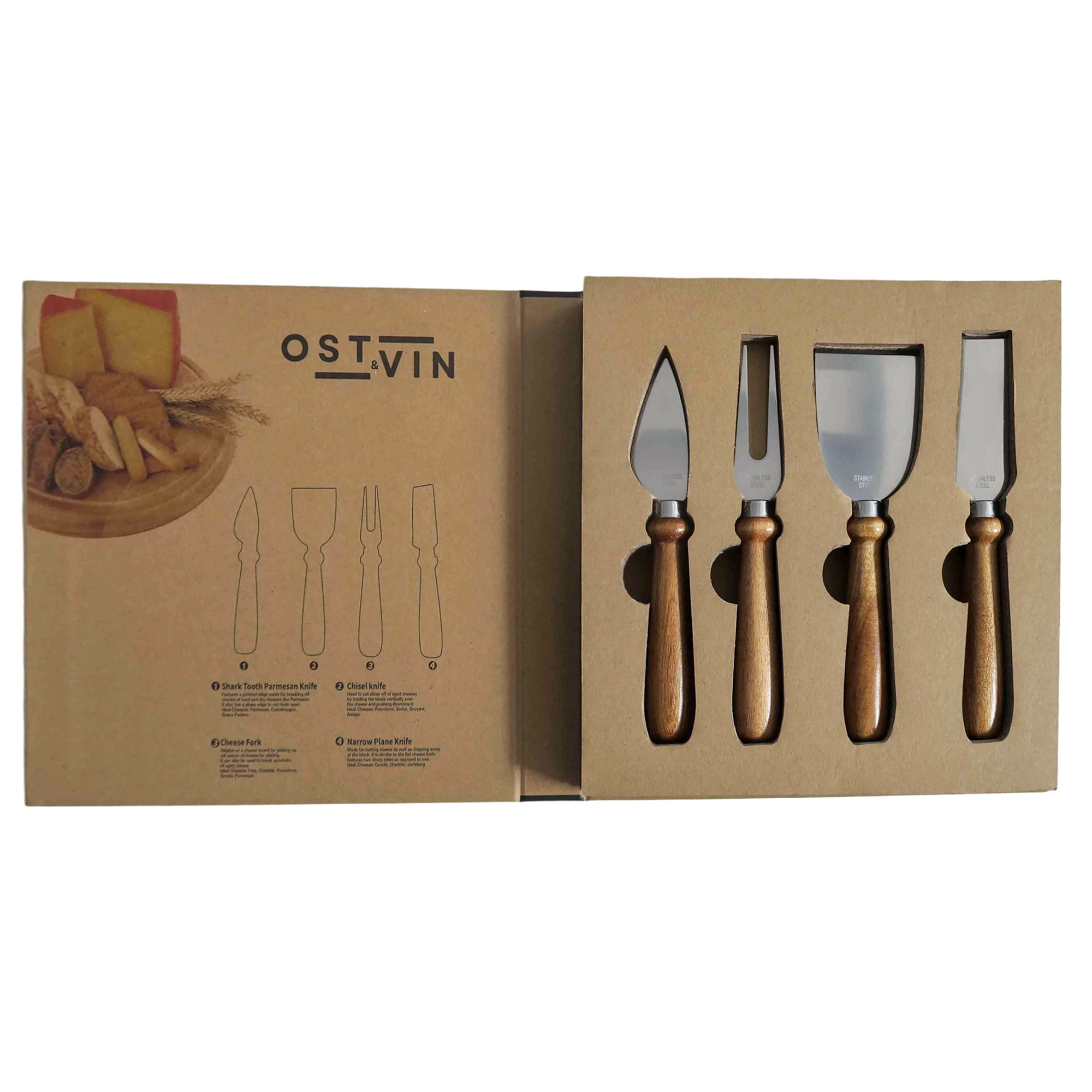4pc Cheese Serving Gift Set
