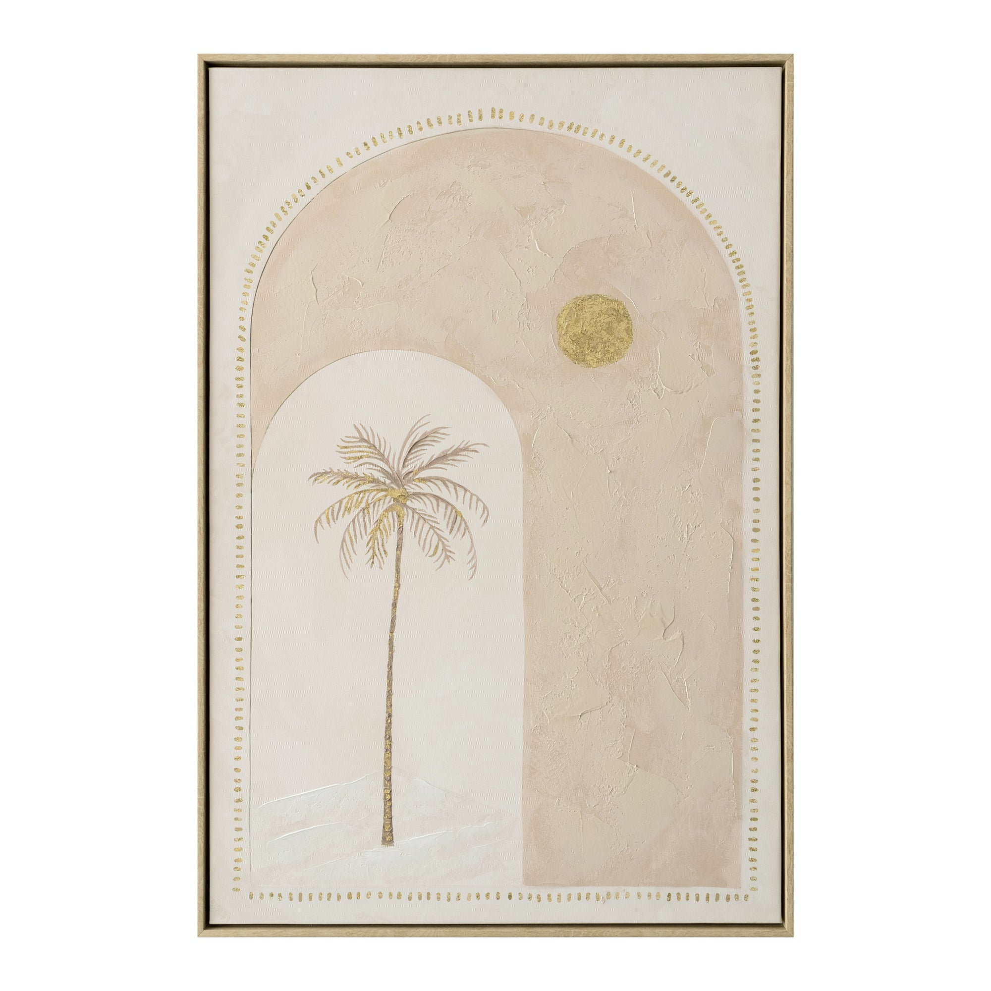 Talk to the Palm Painting  | Framed Canvas Art | 63x93cm