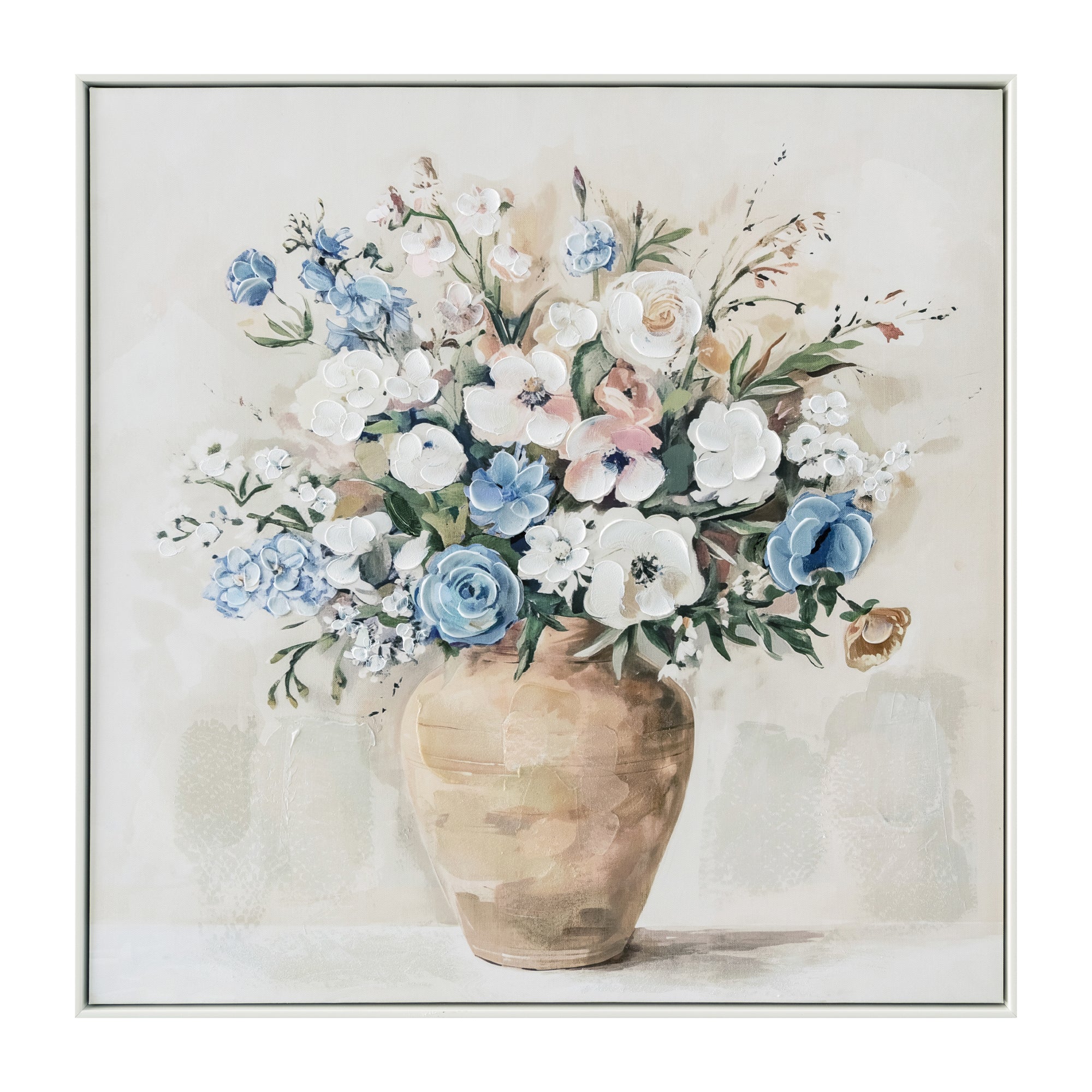 Bloom Service Painting | Framed Canvas Art | 83x83cm