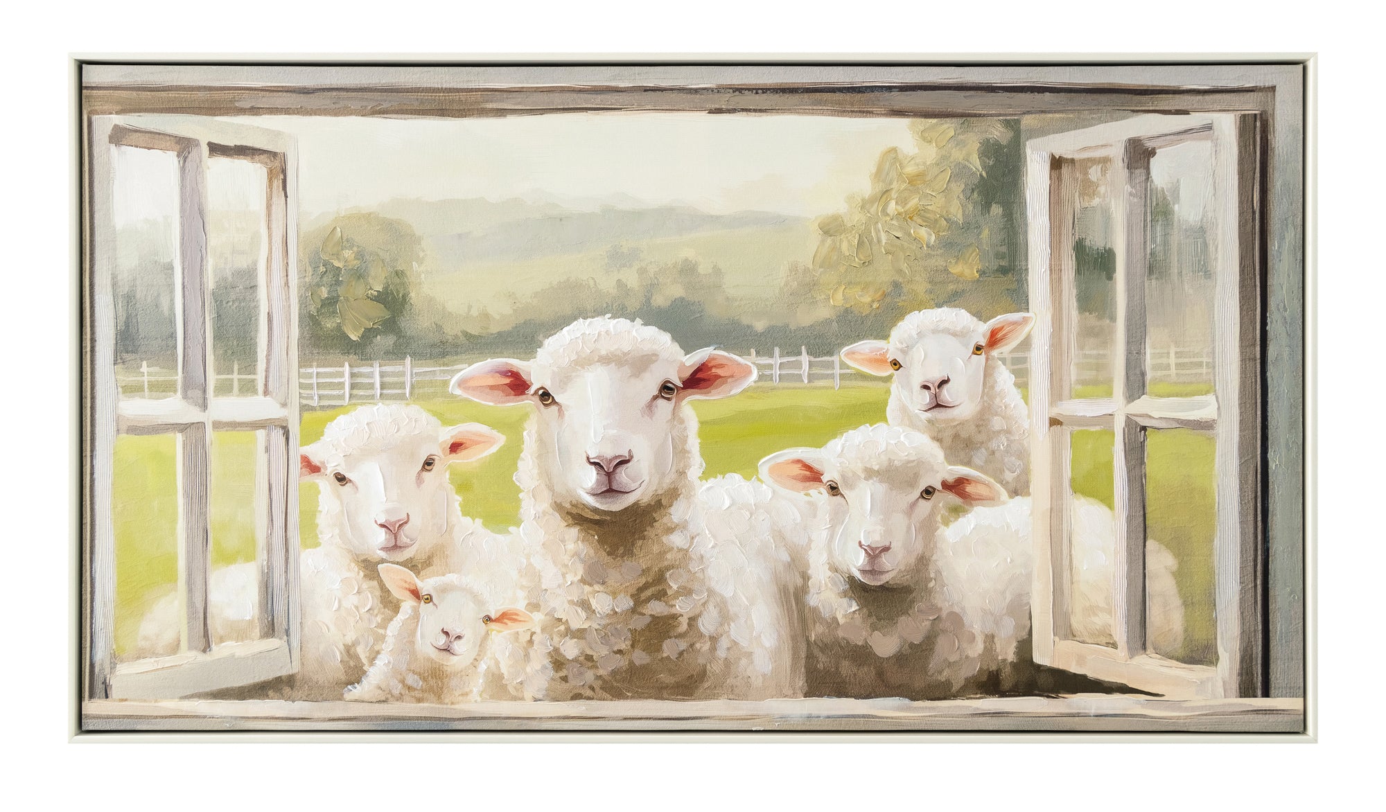 Ewe Wish Painting | Framed Canvas Art | 112x62cm