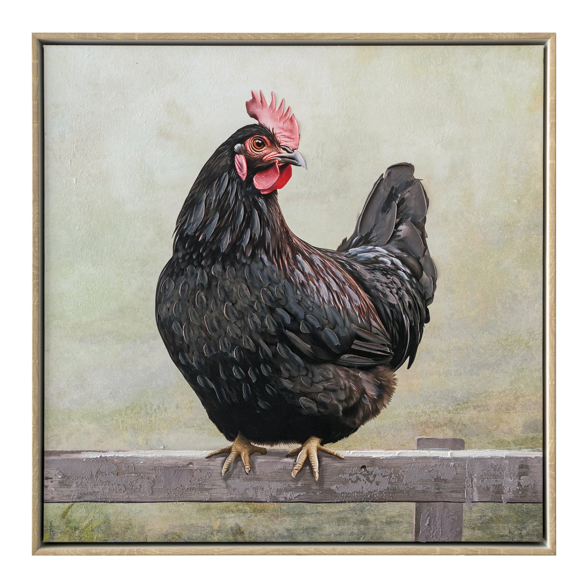 Count Cluckula Painting | Framed Canvas Art | 53x53cm