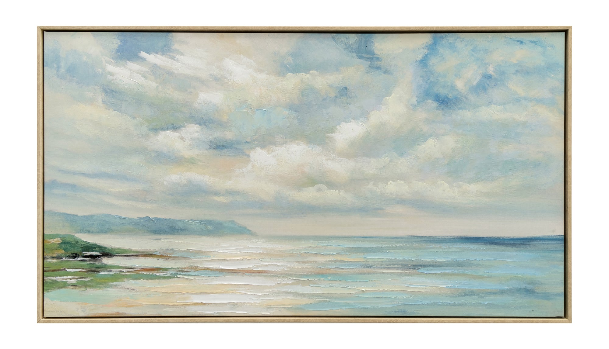Sea-clusion Painting | Framed Canvas Art | 113x63cm