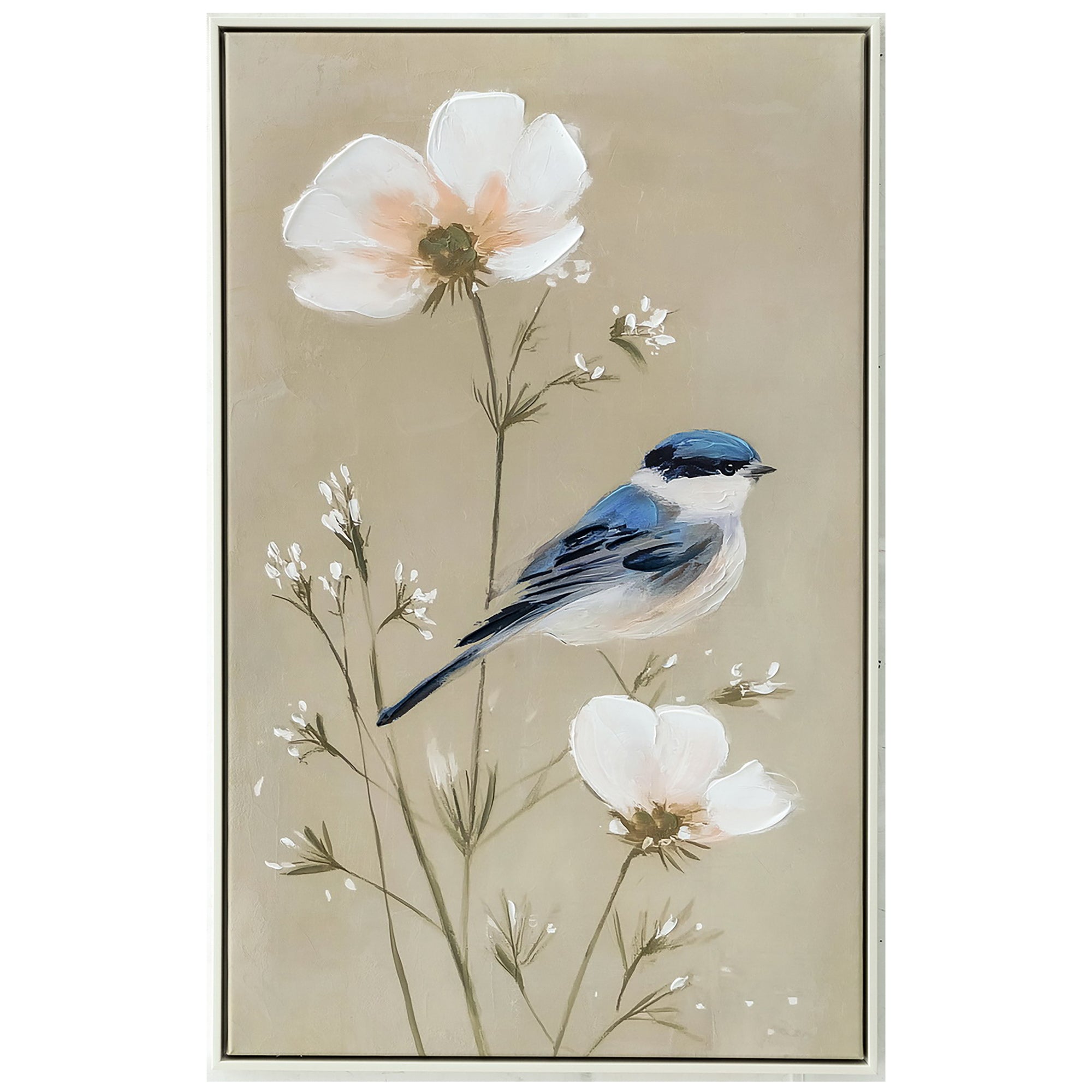 Little Bird Told Me Painting | Framed Canvas Art | 53x83cm