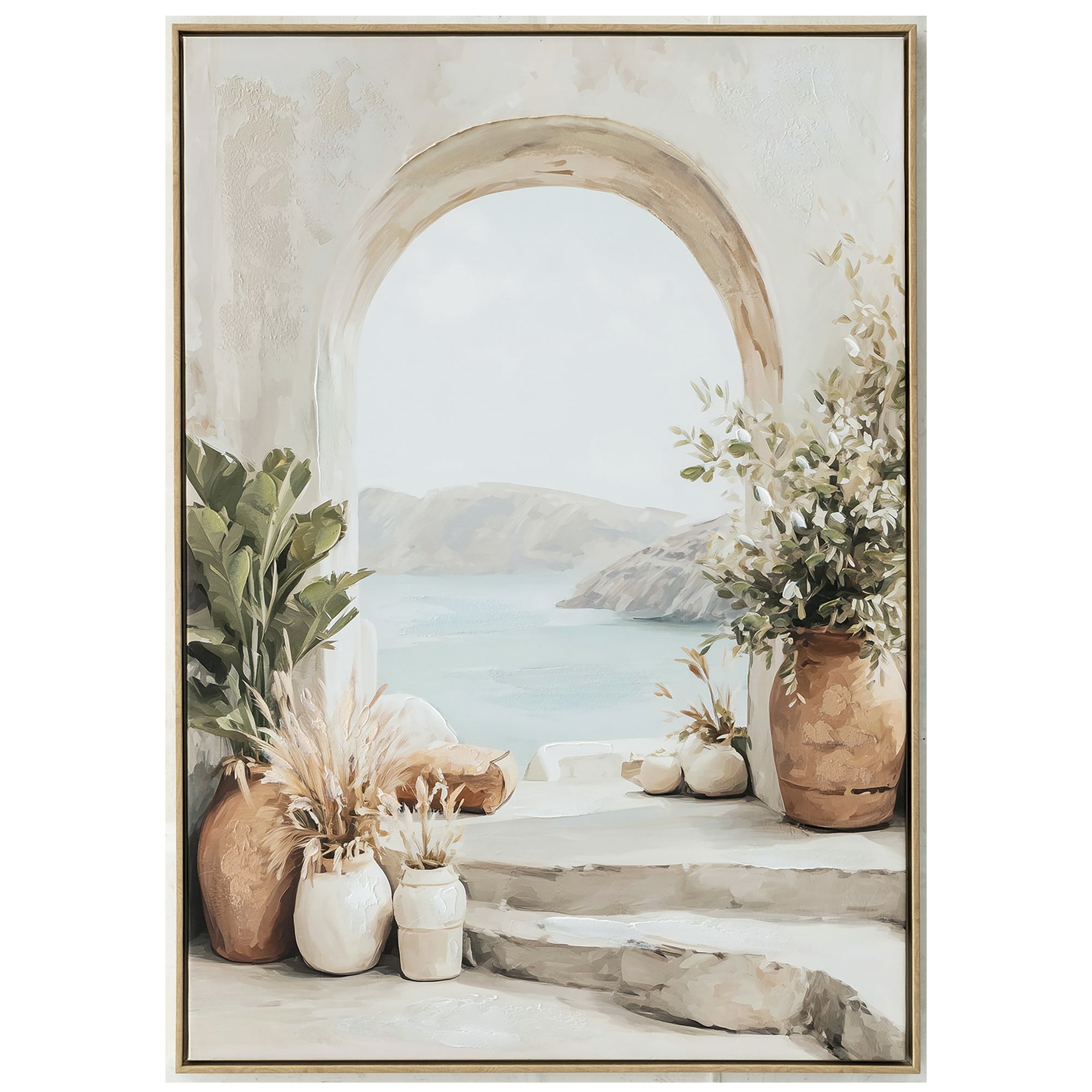 Through The Arch Painting | Framed Canvas Art | 73x103cm