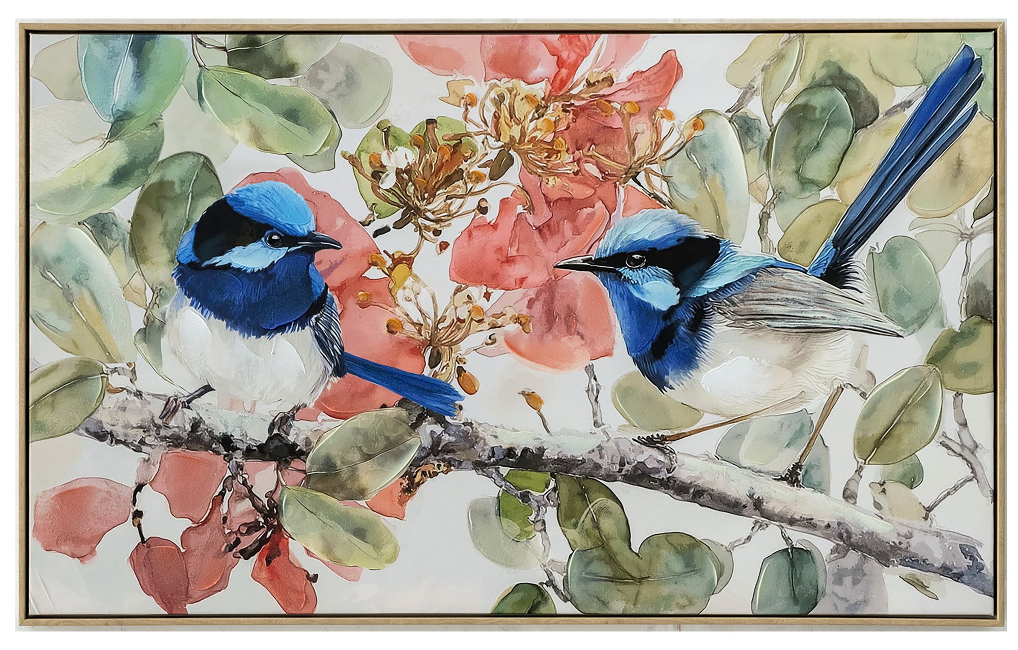 Just Wren It Painting | Framed Canvas Art | 103x63cm