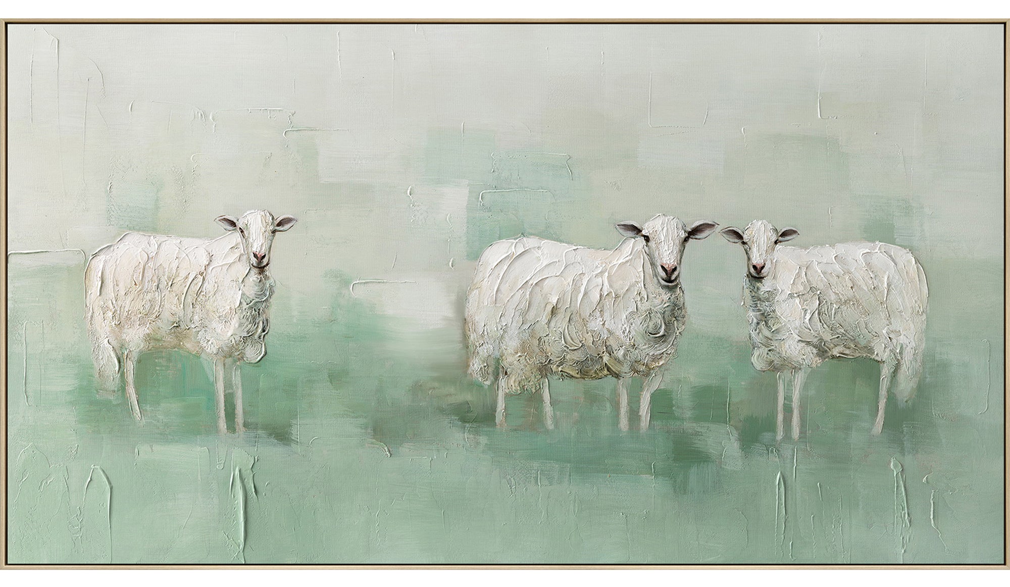 Fleece Fleet Painting | Framed Art | 113x63cm