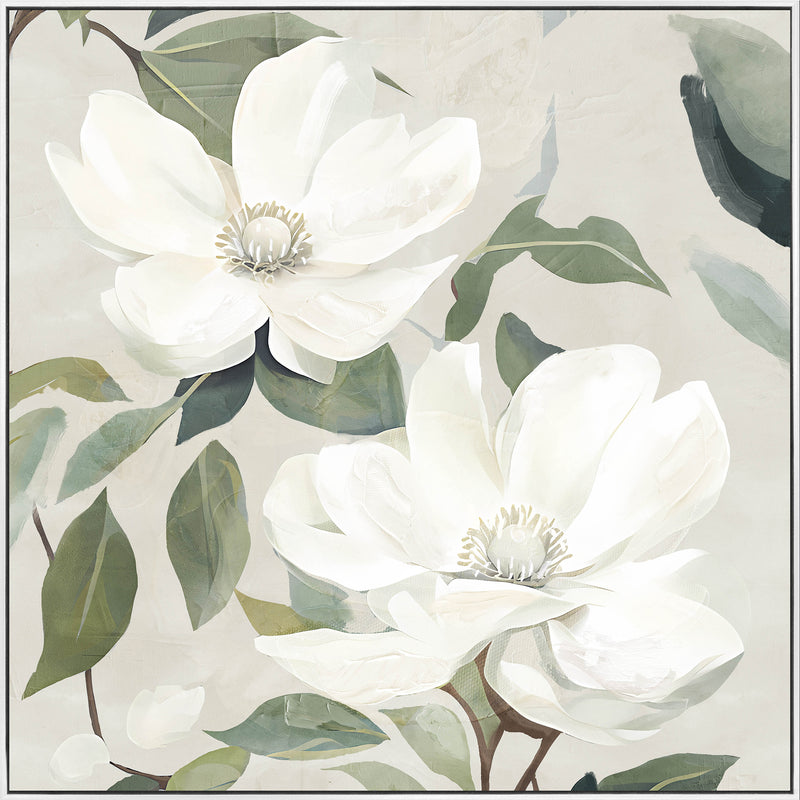 Posy Perfection Painting | Framed Canvas | 83x83cm