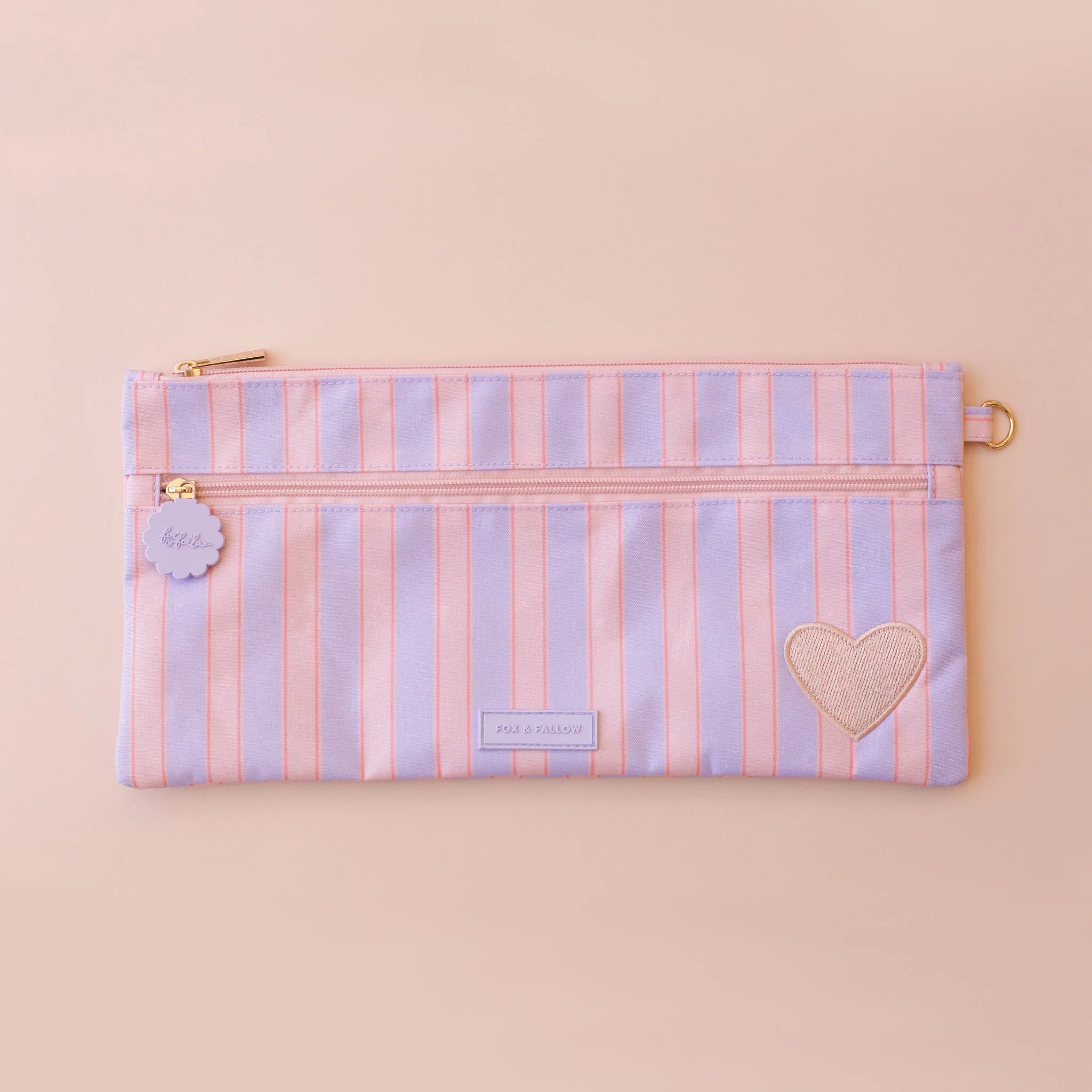 Powder Stripe Large Pencil Case