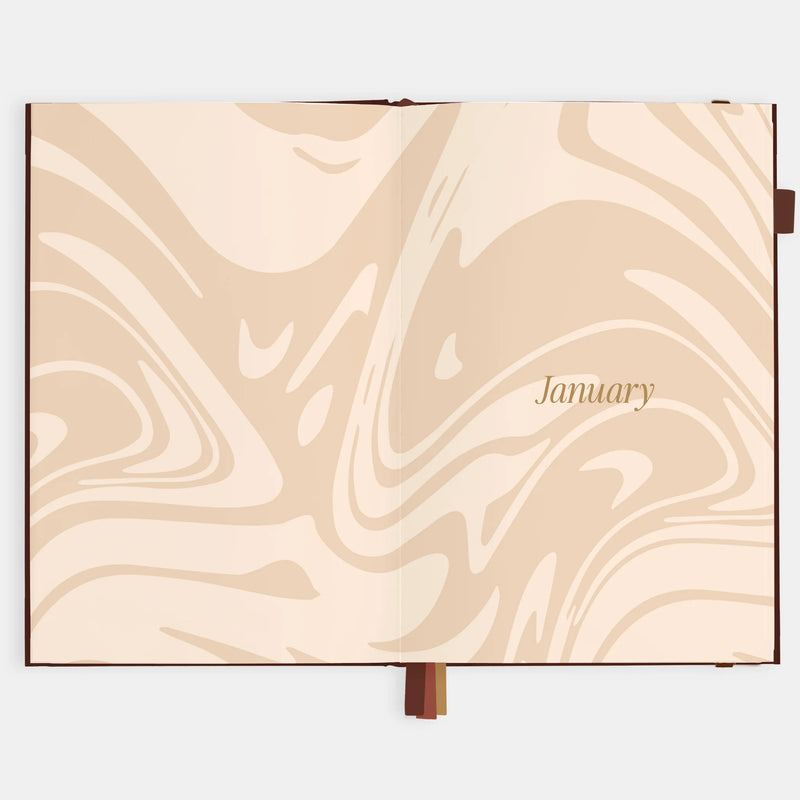 2026 A5 Vertical Planner | Chocolate