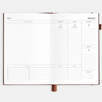 2026 A5 Vertical Planner | Chocolate