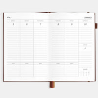 2026 A5 Vertical Planner | Chocolate