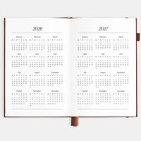 2026 A5 Vertical Planner | Chocolate