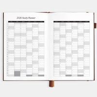 2026 A5 Vertical Planner | Chocolate