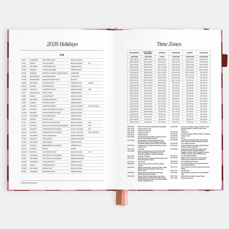 2026 A5 Horizontal Planner | Cherry Check