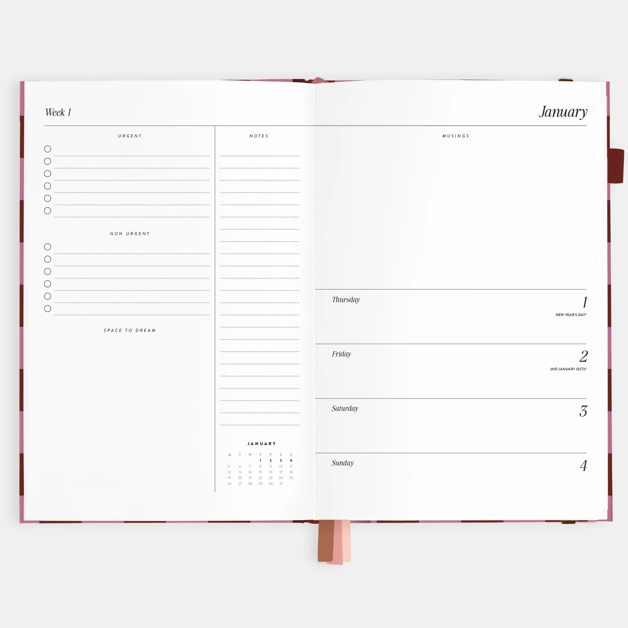 2026 A5 Horizontal Planner | Cherry Check