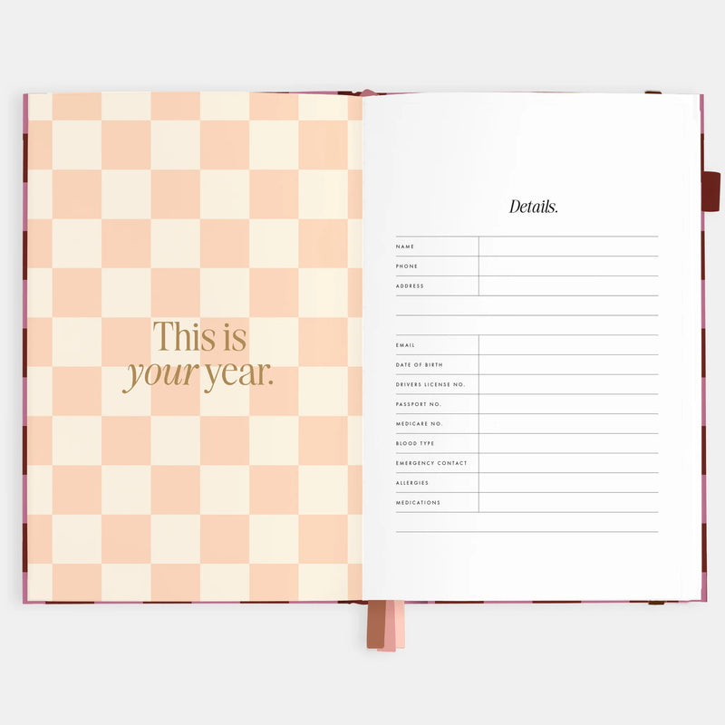 2026 A5 Horizontal Planner | Cherry Check