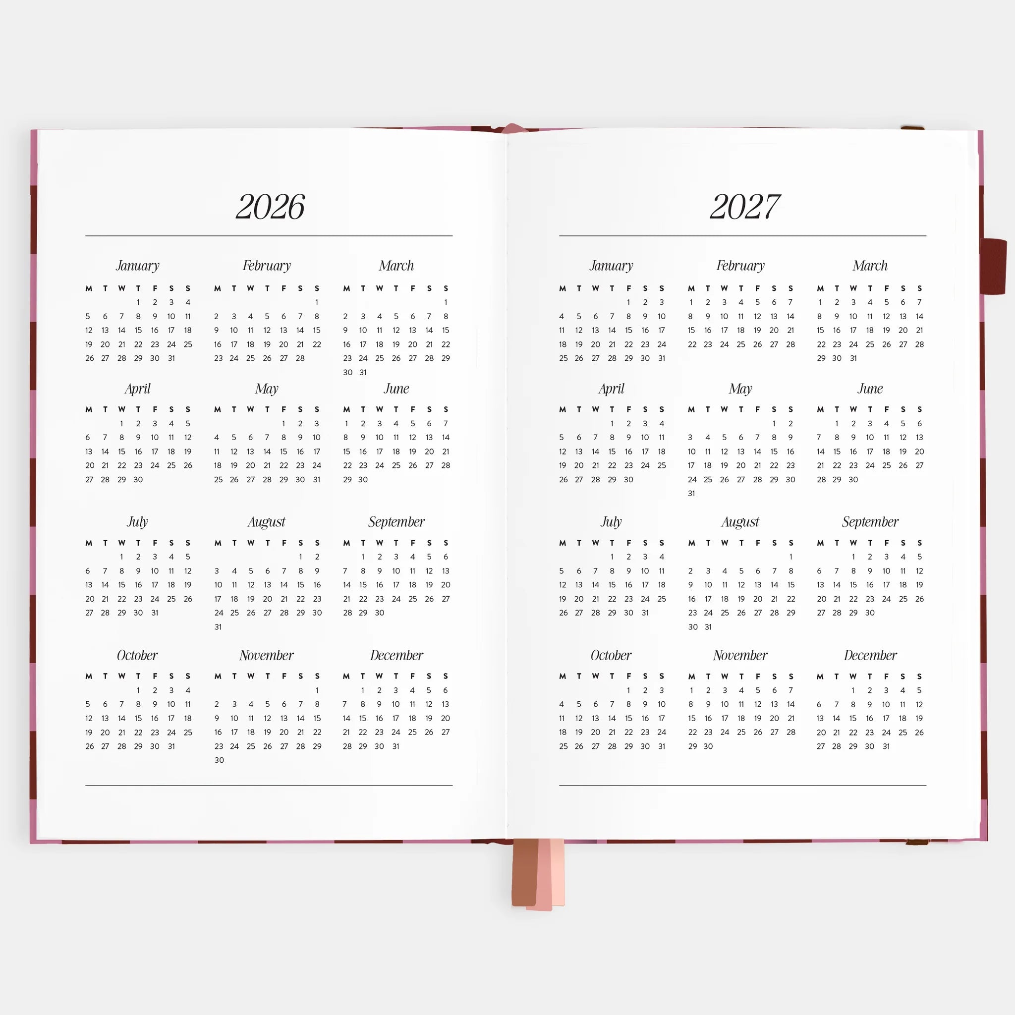 2026 A5 Horizontal Planner | Cherry Check