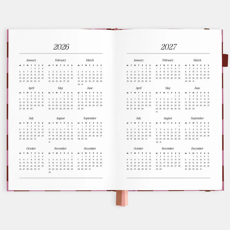 2026 A5 Horizontal Planner | Cherry Check