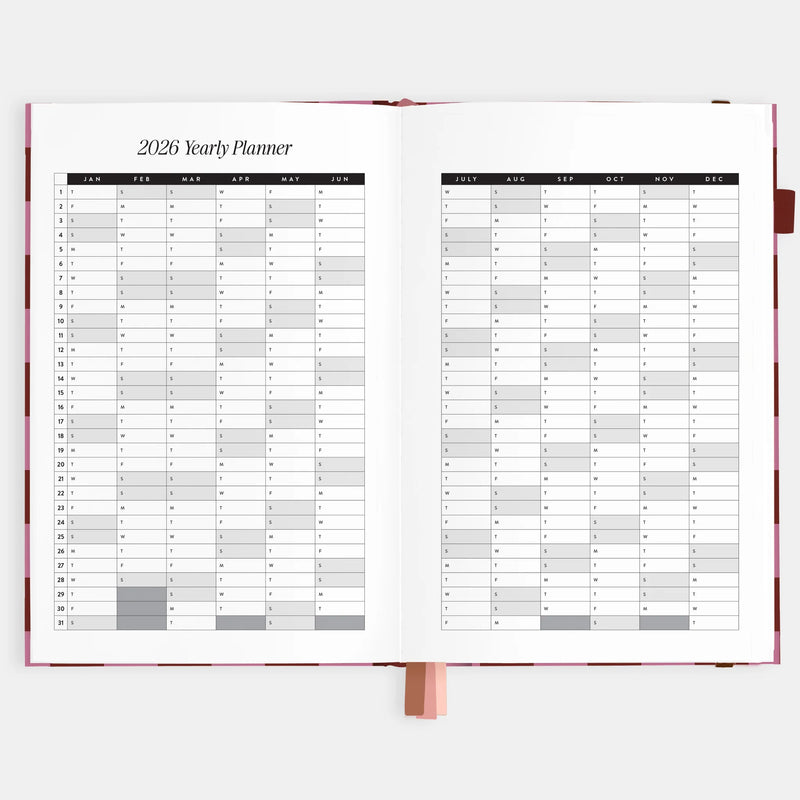 2026 A5 Horizontal Planner | Cherry Check