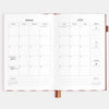 2026 A5 Vertical Planner | Burgundy Stripe