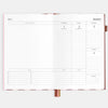 2026 A5 Vertical Planner | Burgundy Stripe