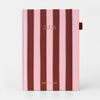 2026 A5 Vertical Planner | Burgundy Stripe