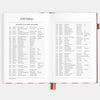 2026 A5 Vertical Planner | Burgundy Stripe