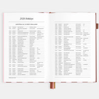2026 A5 Vertical Planner | Burgundy Stripe
