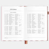 2026 A5 Vertical Planner | Burgundy Stripe