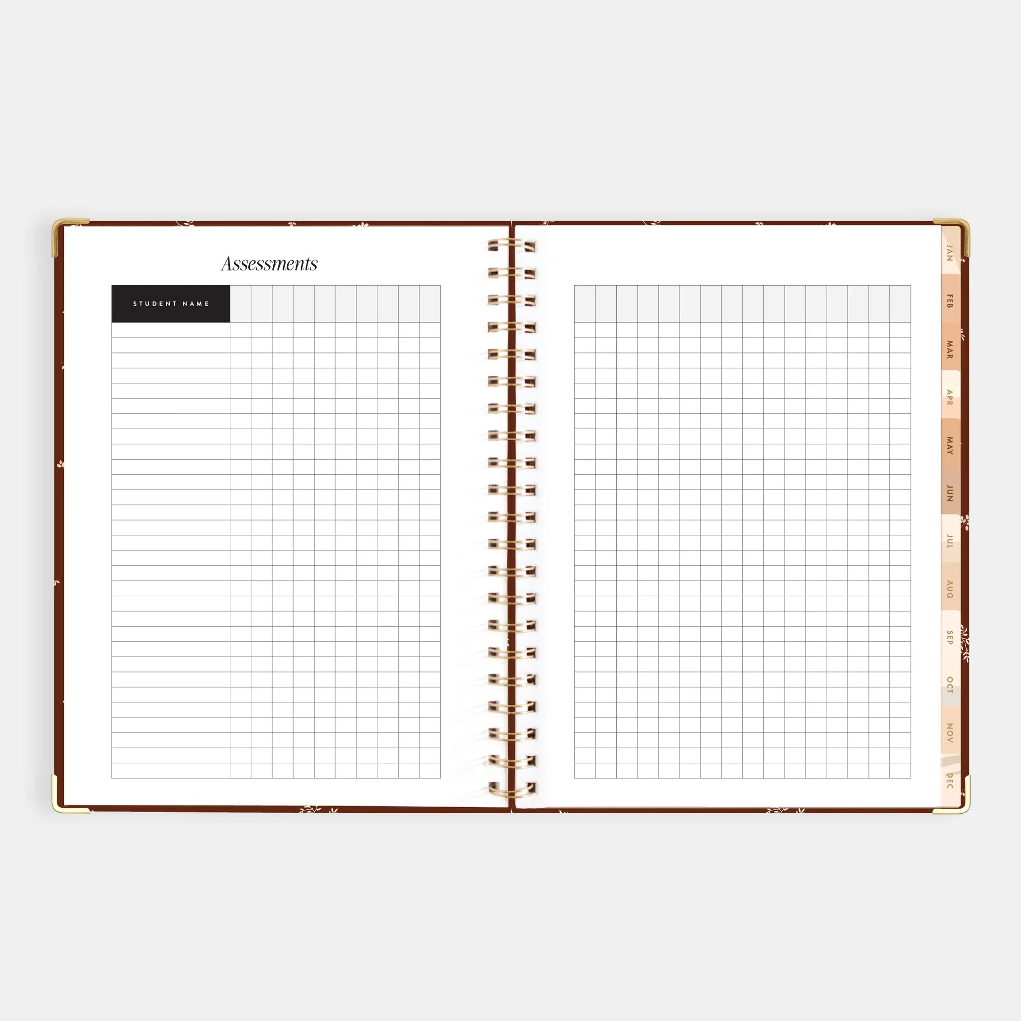 2026 A4 Academic Vertical Planner | Raspberry