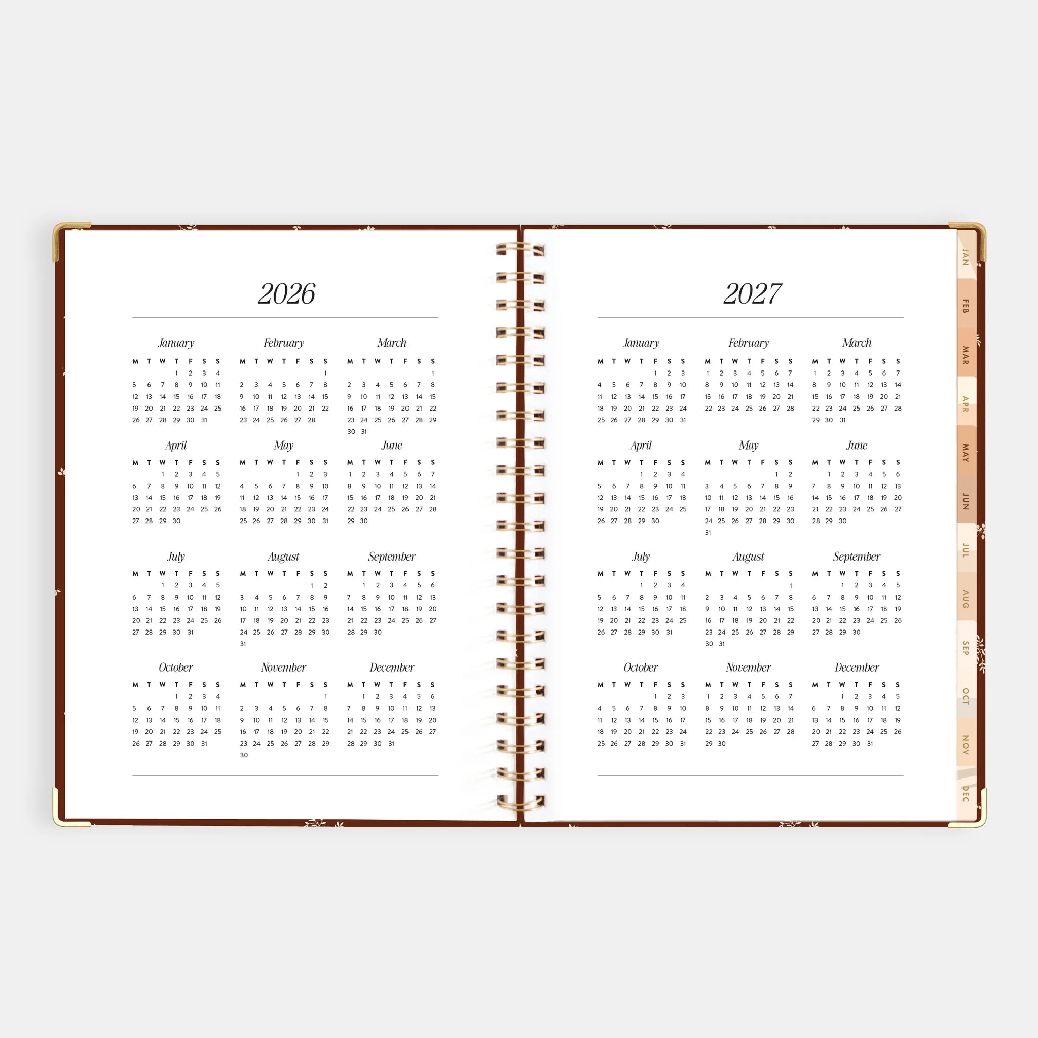 2026 A4 Academic Vertical Planner | Raspberry