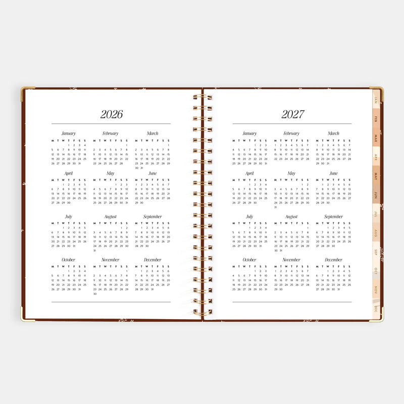 2026 A4 Academic Vertical Planner | Raspberry