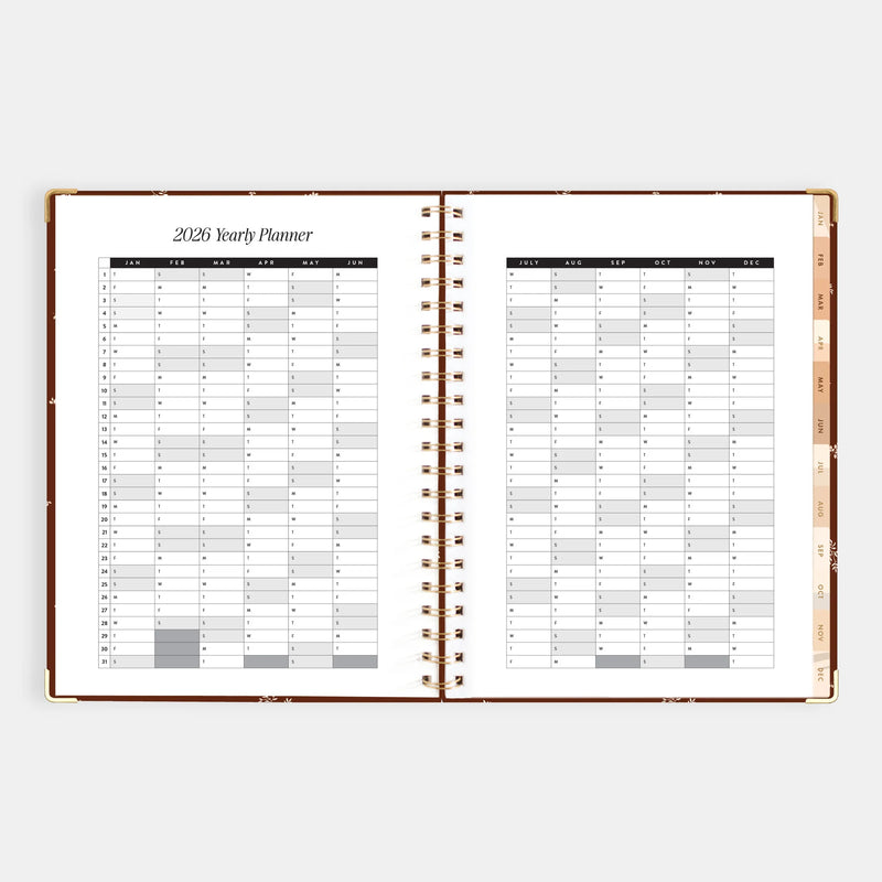 2026 A4 Academic Vertical Planner | Raspberry