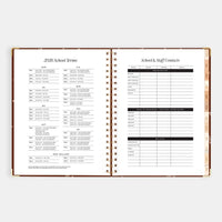 2026 A4 Academic Vertical Planner | Raspberry