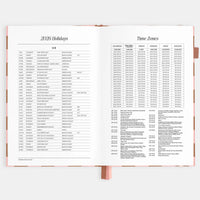 2026 A5 Vertical Planner | Rose Check