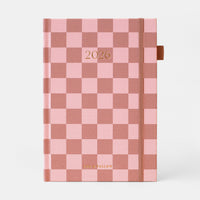 2026 A5 Vertical Planner | Rose Check
