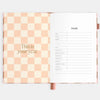 2026 A5 Vertical Planner | Rose Check