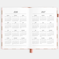 2026 A5 Vertical Planner | Rose Check