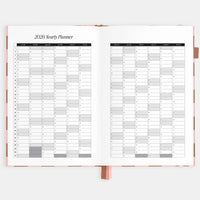 2026 A5 Vertical Planner | Rose Check