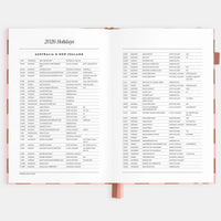 2026 A5 Vertical Planner | Rose Check
