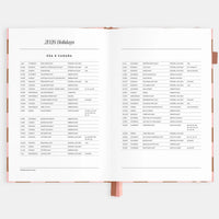 2026 A5 Vertical Planner | Rose Check