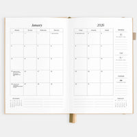 2026 A5 Horizontal Planner | Taupe