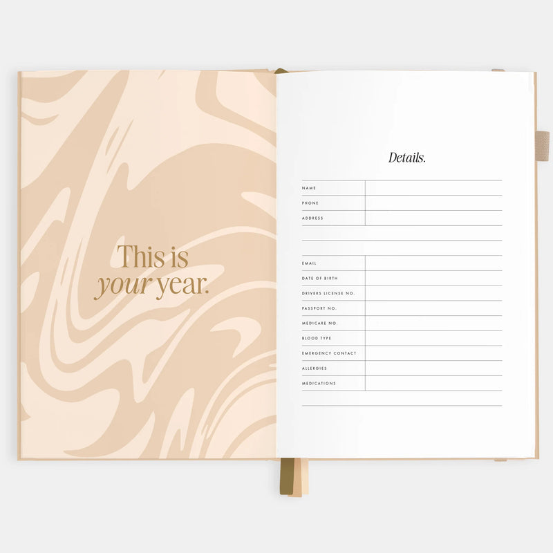 2026 A5 Horizontal Planner | Taupe