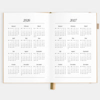 2026 A5 Horizontal Planner | Taupe