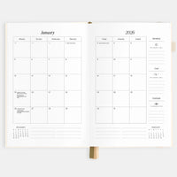2026 A5 Vertical Planner | Creme
