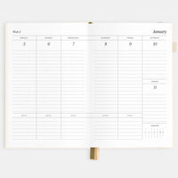 2026 A5 Vertical Planner | Creme