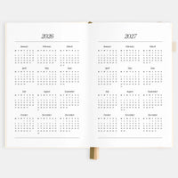 2026 A5 Vertical Planner | Creme