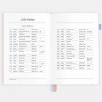 2026 A5 Academic Vertical Planner | Powder Stripe