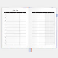 2026 A5 Academic Vertical Planner | Powder Stripe