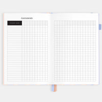 2026 A5 Academic Vertical Planner | Powder Stripe